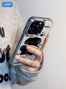 เคสโทรศัพท์แบบกระจกสำหรับผู้หญิง ป้องกันการตกหล่น ปกป้องเต็มจอ ดีไซน์น่ารัก สไตล์การ์ตูน เคสโทรศัพท์มือถือ Apple