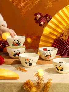 Bộ Bát Sứ Phong Cách Trung Hoa Blue Lotus Blue Lotus Bát Đựng Súp Bát Đựng Mì Bát Đựng Cơm Bát Đựng Sữa Chua Bộ Đồ Ăn