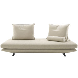 Minimalist Velvet Fabric Sofa No Backrest Dual-sided Integrated Simple Nordic Style Small Apartment Suitable Adult Couch