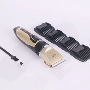 USB Professional Rechargeable Pet Cat Dog Hair Razor Trimmer Grooming Kit Electrical Clipper Shaver Set Waterproof and Low-noise Electric Pet Hair Shaver