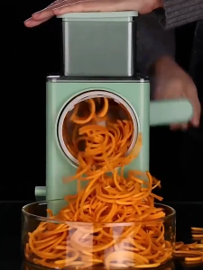 เครื่องสไลด์ผักและผลไม้ พร้อมใบมีด 3แบบ บดหยาบได้ ใช้งานง่าย ที่สไลด์ผักและผลไม้ รุ่นGG