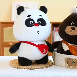 【Zdandan】ตุ๊กตาแพนด้าน่ารัก ตุ๊กตาแพนด้า 25/30cm ปุยสั้น นุ่มและสบาย ของเล่นเด็ก