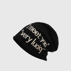 MIND BOY | Sweet and Cool American Style Letter Beanie Hat Face Slimming