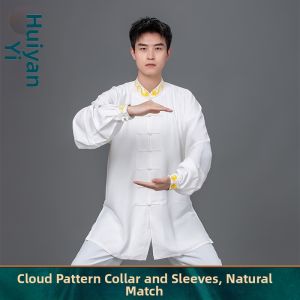 Casual Tang Suit Style Pure Cotton Linen Mens Tai Chi Uniform