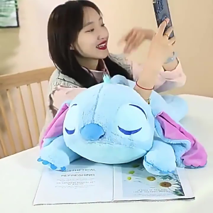 Sleeping Winnie The Pooh ตุ๊กตาของเล่นตุ๊กตาอะนิเมะ Lilo Stitch โซฟาเบาะหมอน Peluches เด็กสาวตุ๊กตาวันเกิด