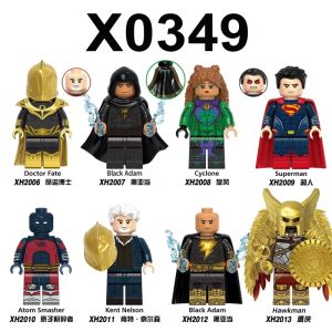 Compatible Justice Association Black Adam Destiny Doctor Third Party Assembly Building Blocks Toy X0349 Magnetic Tile Puzzle
