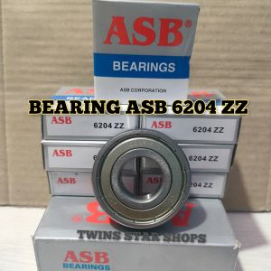 Bearing ASB 6204 ZZ 6204ZZ Kelahar Bering Laher lahar Harga Satuan / 1Pcs
