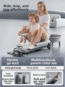 BASEBO | Anti-tip High Power Dual-seater Electric Ride-On Twister Kids