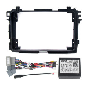 Main Frame Bezel Kit Car Radio Bezel For Honda VEZEL XRV 2013 2014-2018 Dashboard Single Frame Cable Canbus Panel Radio Bezel