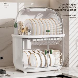 LIWAN | Covered Drip-Drying Dish Rack
