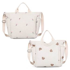 【Hàng mới】 Túi xách nữ tã trẻ em Túi đeo chéo dung tích lớn hoạt hình Túi Đồ Sơ sinh túi Tote cho mẹ túi thường ngày ngoài trời cho nữ