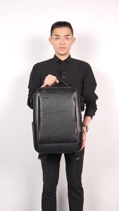 BOPAI 61-122891 Tas Ransel Laptop 15.6 Inch Backpack Kulit Sapi