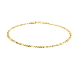 Nathalias NY สร้อยข้อมือฟิกาโรทองคำแท้ 14K รุ่นมินิคลาสสิค (1.90 มม.)  Figaro Bracelet 75225