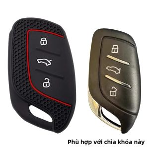 Ốp Bảo Vệ Chìa Khóa Xe Bằng Silicon Dành Cho MG 4 2023 MG HS GT ZS EV ZX MG5 MG6 Roewe RX3 RX5 RX8 ERX5 I6 I5 - 3 Nút