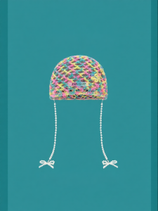 Colorful Lace Pearl Tassels Face-Slimming Beanie