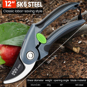 AIRAJ Plant Trim Garden Pruning Shears Horticulture Pruner Cut Shrub Garden Scissor Tool Branch Shear Orchard Folding Saw Set
