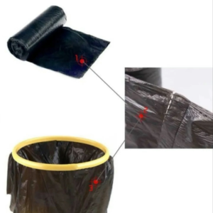 ( 60x80CM ) 15 PIECES/ROLL Disposable Black Garbage Bags Trash Bags Cleaning Housekeeping PE Plastic Bags Bin Liner