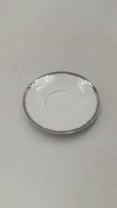 Đĩa Chuan Kuo Đường Kính 11 CM Viền Bạc Kê Ấm Chén Đựng Gia Vị Đựng Giò Bầy mâm thờ Sang Trọng Hàng Nhập Khẩu.