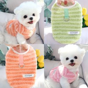 Áo Bông Thú Cưng Mùa Thu Có Thể Dắt Chó Quần Áo Chó Con Chó Nhỏ Quần Áo Thu Đông Gấu Teddy Mèo Nhỏ Schnauzer