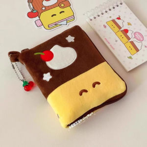 Cute Pudding Color-blocked Coin Purse Old-fashioned Good-looking Headphone Bag CCD Camera Storage Bag Portable Small Card Bag