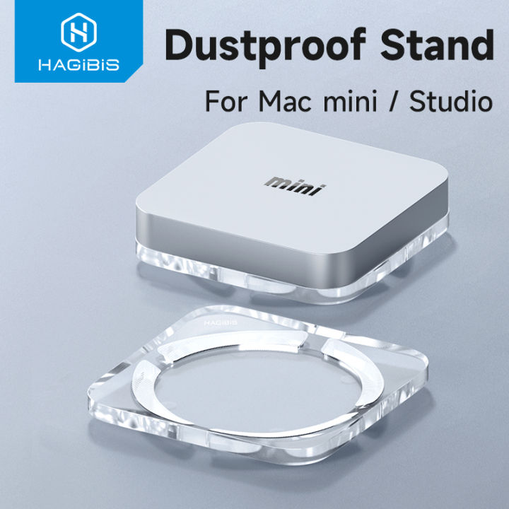 Hagibis Giá Đỡ Để Bàn Bằng Gỗ Cho Mac Mini Và Mac Studio Giá Đỡ Chống Bụi Gỗ Óc Chó Màu Đen Tự Nhiên Giá Đỡ Tản Nhiệt Làm Mát