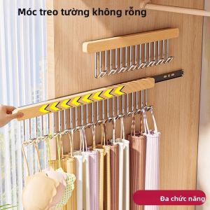 Móc Treo Áo Đa Năng Cho Nam Và Nữ Chất Liệu Thép Không Gỉ Bền Chắc Dụng Cụ Sắp Xếp Tủ Quần Áo Với Dây Buộc Dành Cho Mũ Len Và Dây Đeo.