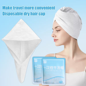 หมวกเช็ดผมหนาแบบใช้แล้วทิ้ง G-GORGEOUS หมวกคลุมอาบน้ำเช็ดหัวผ้าขนหนูเช็ดผมกระเป๋าเดินทางแห้งเร็วดูดซับได้ดี