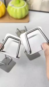 Kitchen Storage Solutions: Stainless Steel Storage Rack & Wall-Mounted Pot Cover