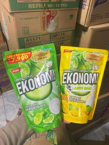 Baru sabun ekonomi cairan pencuci piring 650ml POUCH NANAS/JERUK NIPIS