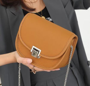 Royal Bagger Túi Đeo Vai Thời Trang Mới Cho Nữ Túi Đeo Chéo Nữ Đơn Giản Thường Ngày Bằng Da Bò Thật Túi Dây Xích Nữ Dễ Phối Đồ