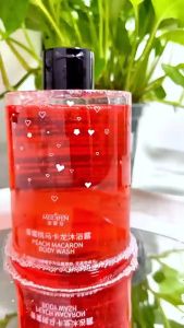 (FREE BODY LOTION) Peach macaron body wash Shower Gel Fragrance Bath Body Shower Gel Fragrance Perfume Ekstrak Tambunan Body Wash Hydrogen Refreshing Beautifying