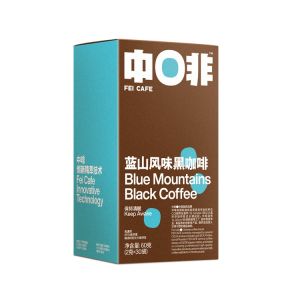 FEI CAFE | Small Bean Arabica Blend American Blue Mountain Italian Soluble Coffee Powder
