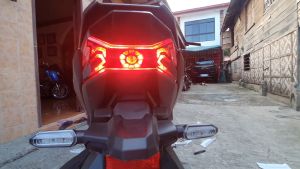 Tail Light Decal Sticker For Honda Click 160 Krakken design