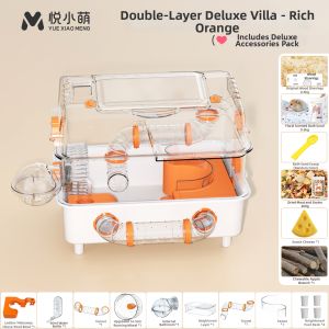 YUEXIAOMENG | Acrylic Transparent Double-Layer Large Cage
