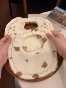 Celemek Bayi Celemek Air Liur Bayi 6 Lapis Kain Katun Berkualitas Tinggi Gumoh Mudah Dicuci Halus Lembut Lucu Aesthetic Bib Bayi Newborn