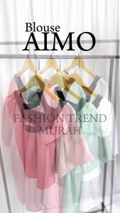 [FTMHN] - Blouse Aimo / Atasan Wanita / Baju Wanita / Atasan Wanita Korea / Blouse Korean Style / Baju Wanita / Baju Atasan Wanita Terbaru / Baju Atasan Wanita Korea / Blouse Wanita