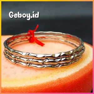 Gelang Titanium Gelang Ukir Isi 3 pcs Anti Karat