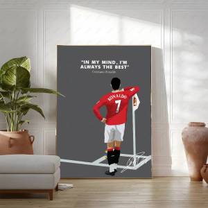 Bandai | Modern Soccer Sport Player Portrait Poster Print Football Play Picture Canvas Painting Wall Art for Living Room Home Decor Mural