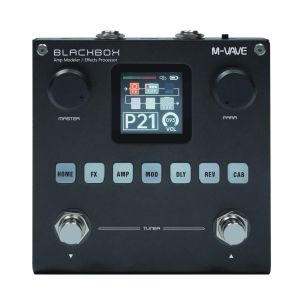M-VAVE | M‑VAVE Blackbox Guitar Effects Pedal Multi Effects Processor AMP Modeler Rechargeable For Electric Guitar Bass