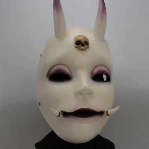 Japanese Prajna Resin Mask Oni Devil Mask Halloween Parties Festivals Supplies Cosplay Collectible Mask