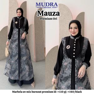 Mauza dress// Stok terbatas// Gamis lebaran 2025 viral