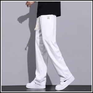 TUCANO | Mens Black Loose Straight Leg Ice Silk Pants