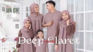 BAJU GAMIS ANAK SELIA 136 DEEP CLARET / SARIMBIT SEPLY EKSIS 220 DEEP CLARET