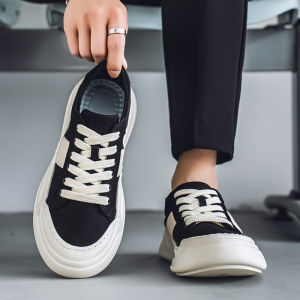 Casual Canvas Mens Shoes Breathable Summer Trendy Low Top Sneakers Driving Anti-Odor Flat Footwear for Young Men And Students