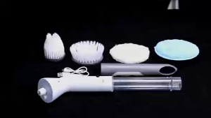 Rechargeable Electric Scrubber Cordless Handheld Spin Power Brush Toilet Bathroom Floor Cleaning Adjustable