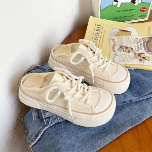 IELGY Flat Oxford Shoes for Women Cute Big Head Canvas Shoes for Women