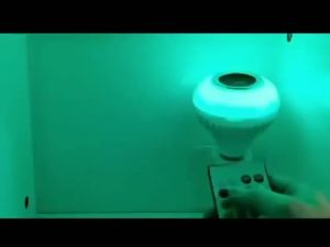 Pelbagai fungsi Portable Smart RGB LED E27 Light Bluetooth Bubble Bulb Lamp Wireless Speaker Home Zweicx