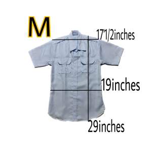 Polo Uniform for Seaman Adult FABRIC: GABARDINE BLUISH WHITE (POLO ONLY WITHOUT BADGE)