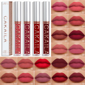 [COD]Lipstik Matte Beludru 5 Warna Tahan Air Tahan Lama Bibir Warna Nude Tidak Lengket Lipgloss Makeup -💖Catherine