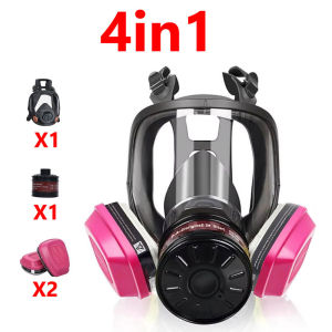 Gas Mask Survival Nuclear and Chemicals Gas Mask with 40mm Activated Carbon Filter and 60921 Filter Full Face Respirator Mask
